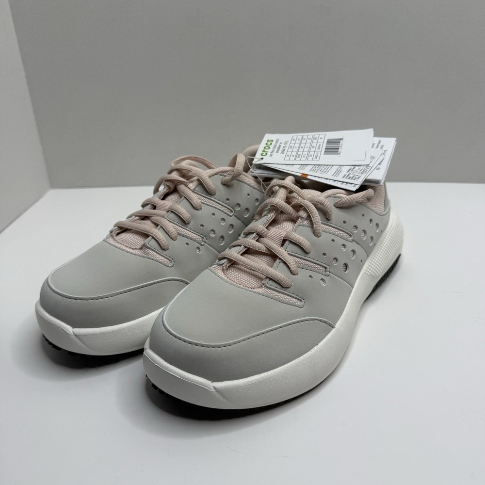 NEW Crocs On The Clock Work Sneaker Women’s 7 Atmosphere Multi 209476-1FS